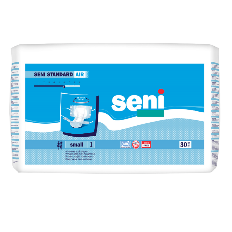 Підгузки для дорослих SENI STANDARD AIR Small (1), 55-85 см, 30 шт